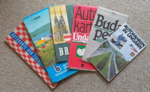 Straßenkarten Tschechesslsowakei, Brno, Ungarn